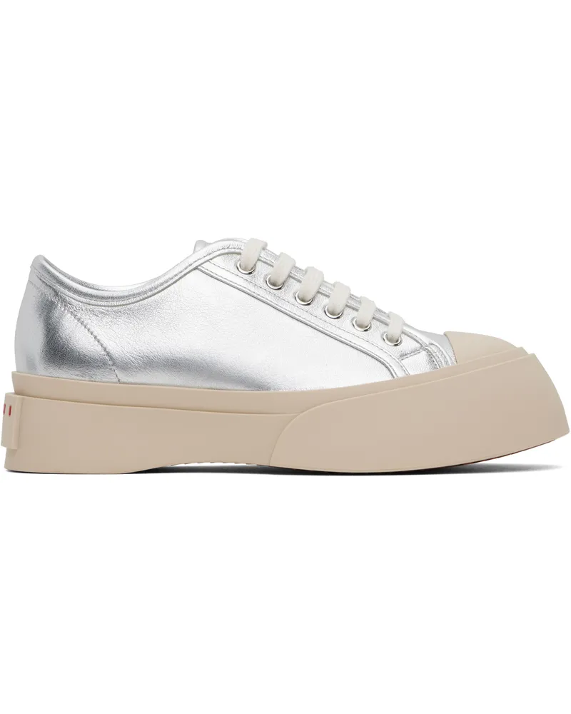 Marni Silver Pablo Lace-Up Sneakers 00n20