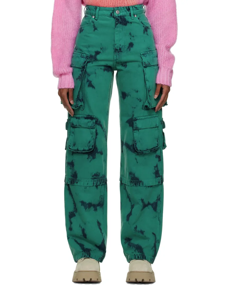 MSGM SSENSE Exclusive Green Jeans 83