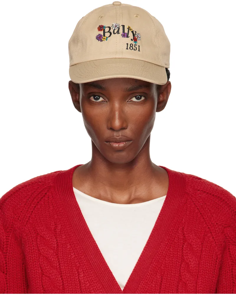 Bally Beige Baseball Cap U849