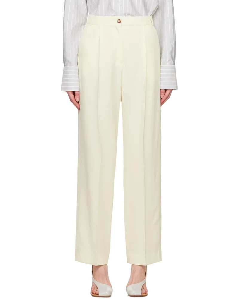 La Collection Off-White Constance Trousers Offwhite
