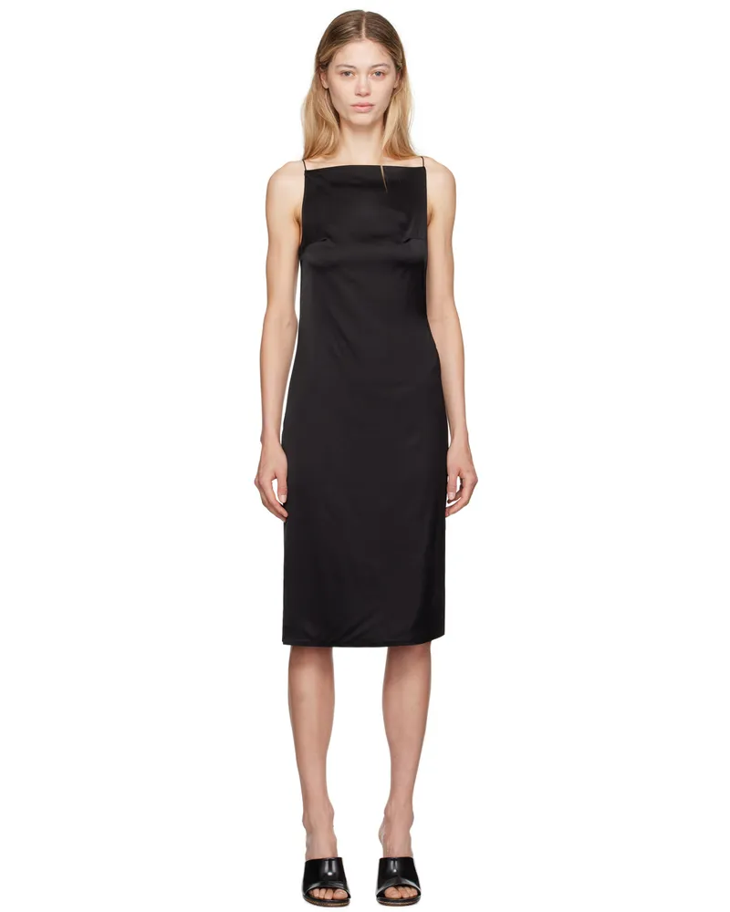 Jacquemus Black La Casa 'La robe Spoglio' Midi Dress 990
