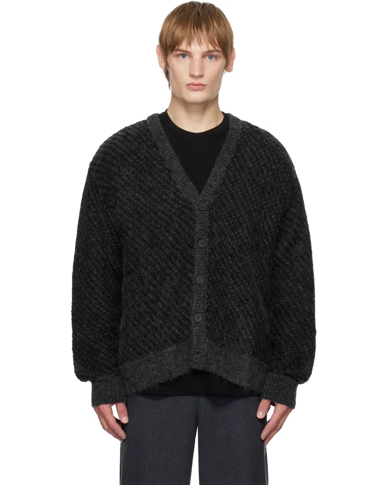 Wooyoungmi Gray Mohair Cardigan 515g