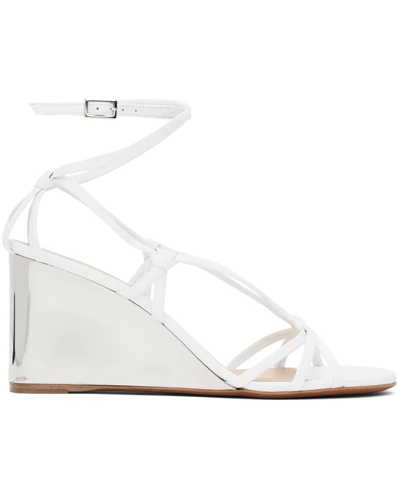 Chloé White Rebecca Wedge Heeled Sandals 101
