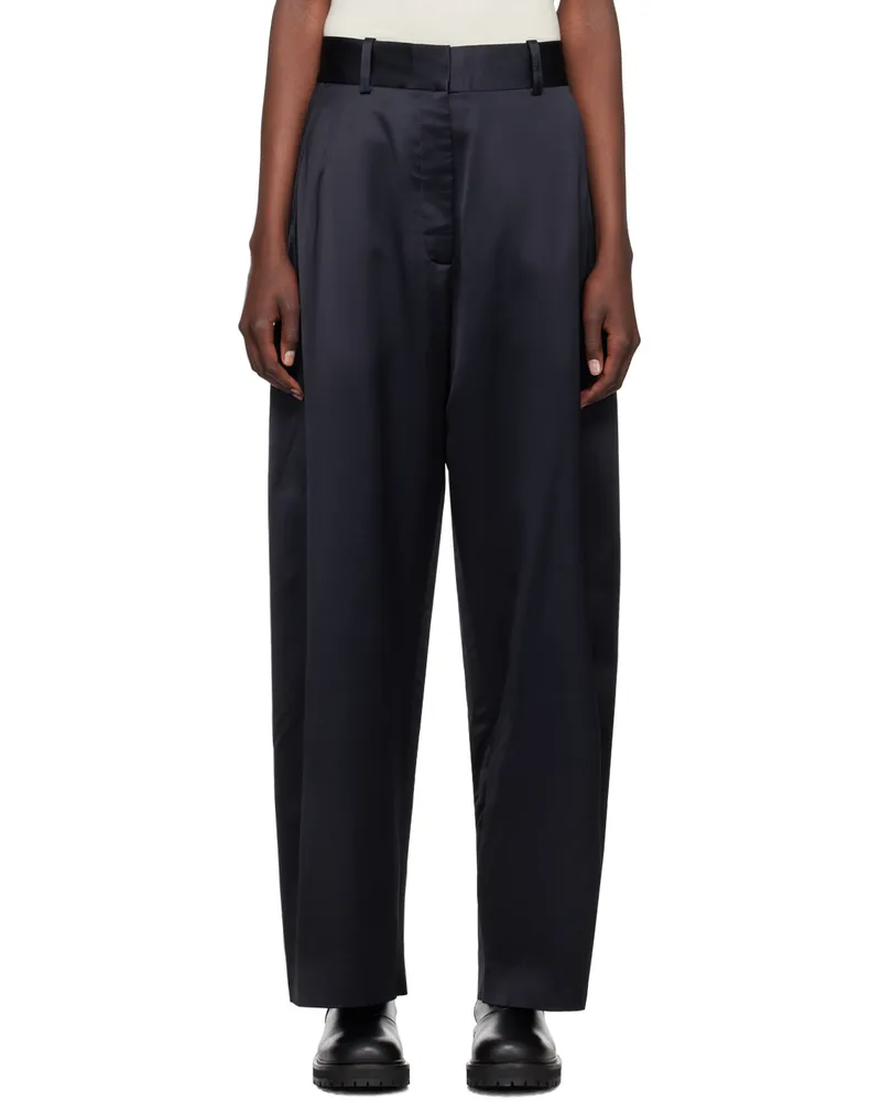 Studio Nicholson Black Myers Trousers Black