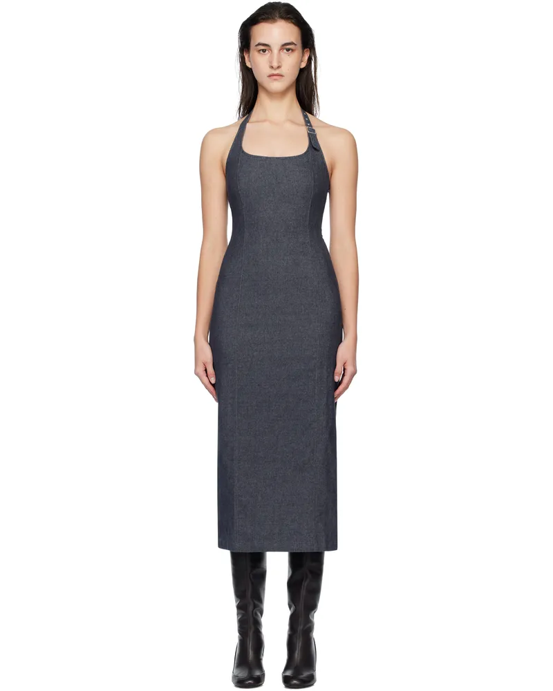 Paloma Wool Navy Elena Midi Dress 134