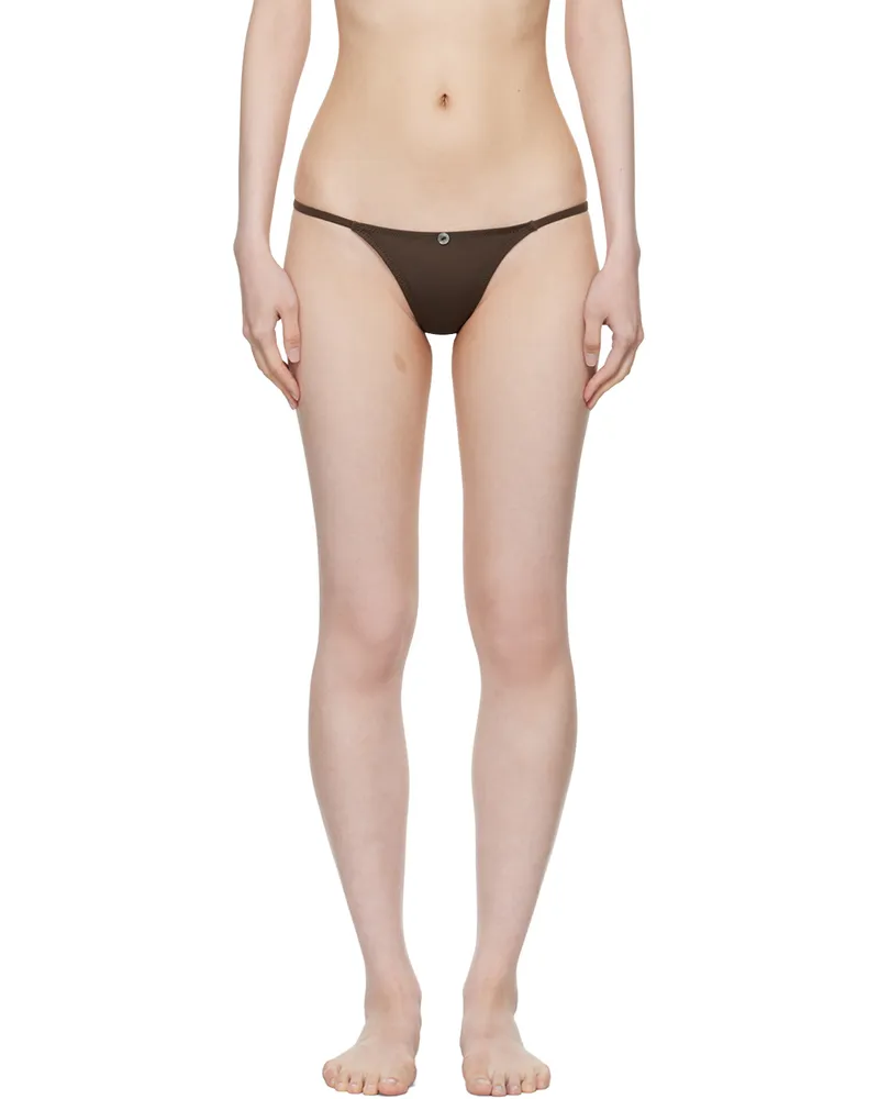 Paloma Wool Brown Bottoni Bikini Bottoms 323