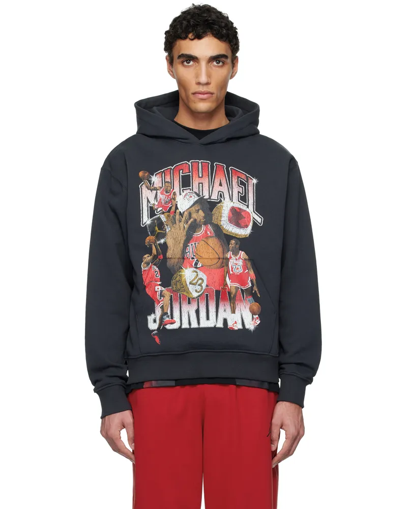 Nike Black Jordan Flight Fleece Hoodie Off