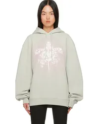 Jean Paul Gaultier Gray 'Safe Sex' Hoodie Grey