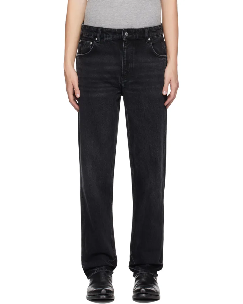 REPRESENT Black R2 Straight Leg Jeans Black