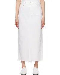 Citizens of humanity Off-White Circolo Denim Maxi Skirt Cannoli