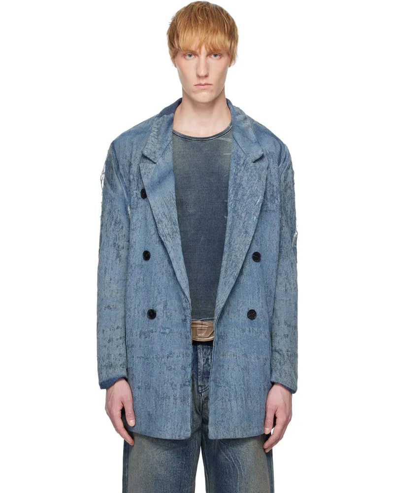 Diesel Blue D-Pekka-Fsg2 Denim Blazer 01