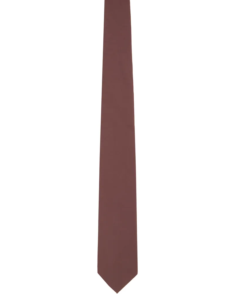 Our Legacy Burgundy Crinkled Tie Shining
