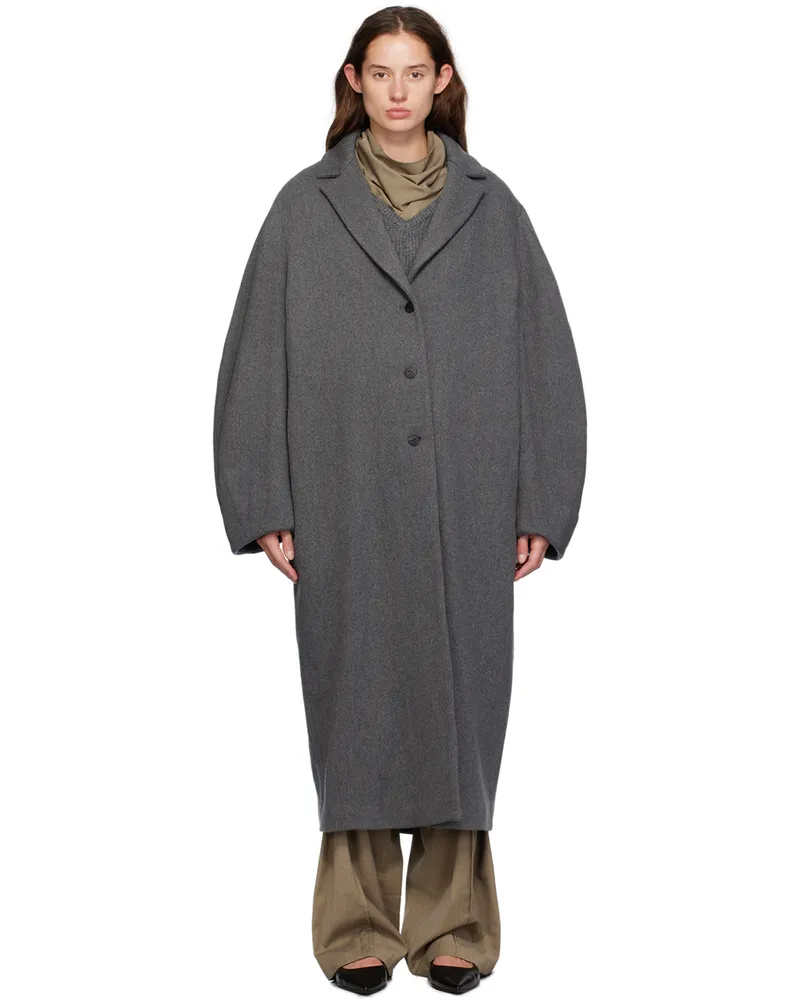 LE 17 SEPTEMBRE Gray Balloon Arm Coat Gray