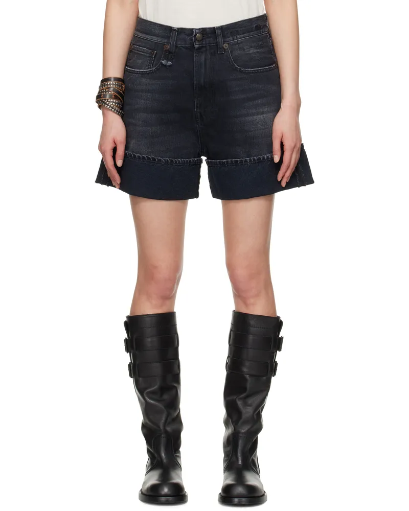 R13 SSENSE Exclusive Black Nina Denim Shorts Jake