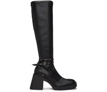 Black Chloë Strap Boots