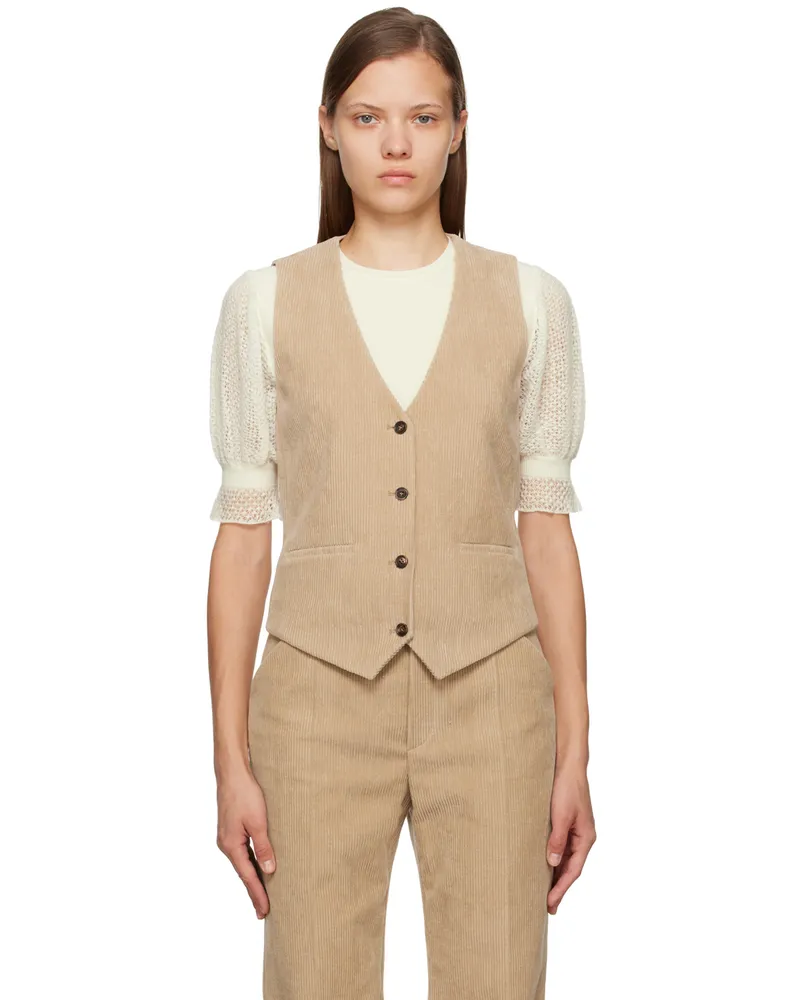 Chloé Beige V-Neck Vest 278