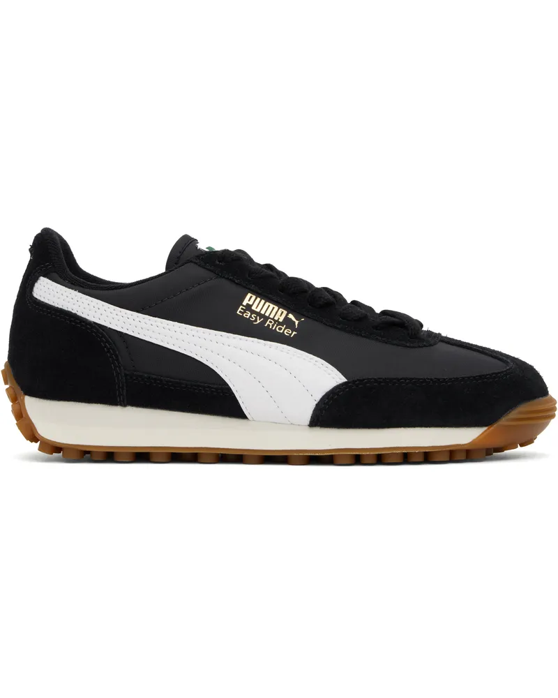 Puma Black & White Easy Rider Vintage Sneakers Puma