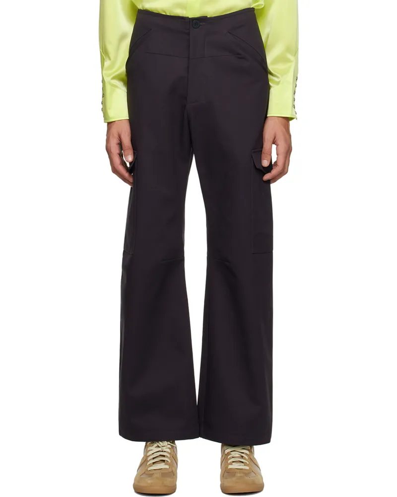BLUEMARBLE Navy Straight-Leg Cargo Pants Nav