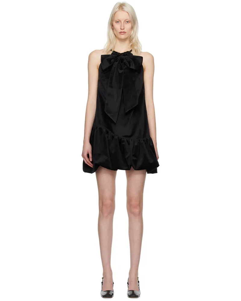 Kika Vargas Black Suzi Minidress Black