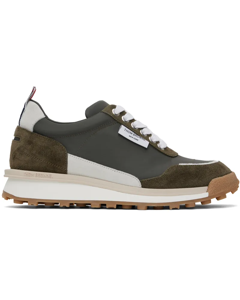 Thom Browne Khaki Alumni Sneakers 320