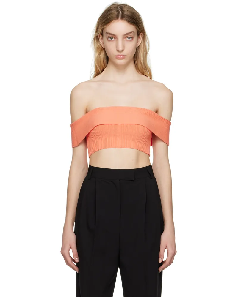 Anna Quan Orange Tessa Tank Top Coral