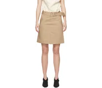 Taupe Trench Miniskirt