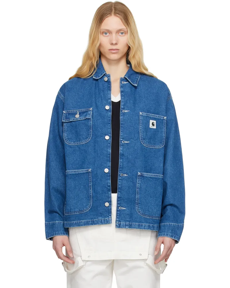 Carhartt WIP Blue OG Michigan Denim Jacket Blue