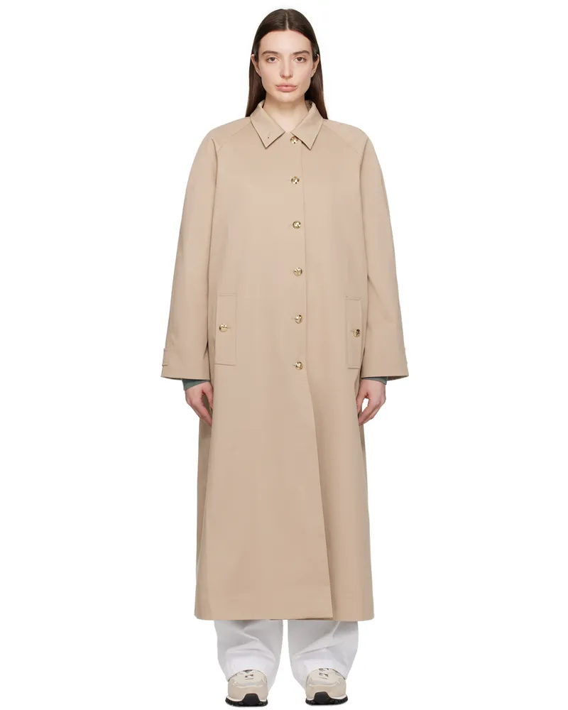 Anine Bing Taupe Randy Trench Coat Taupe