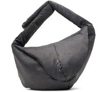 Gray Amorphous Crossbody Bag