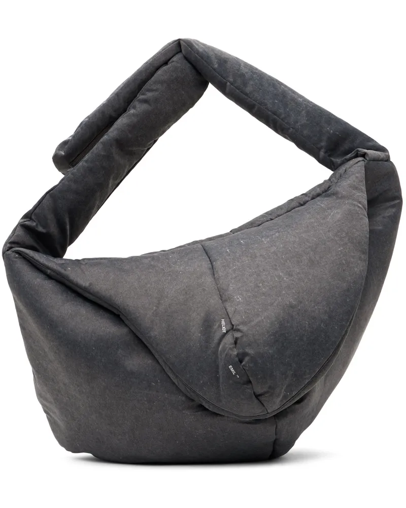 Heliot Emil Gray Amorphous Crossbody Bag Grey