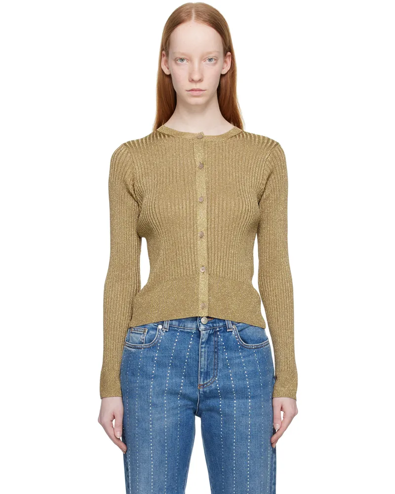Stella McCartney Gold Sparkle Cardigan 8250