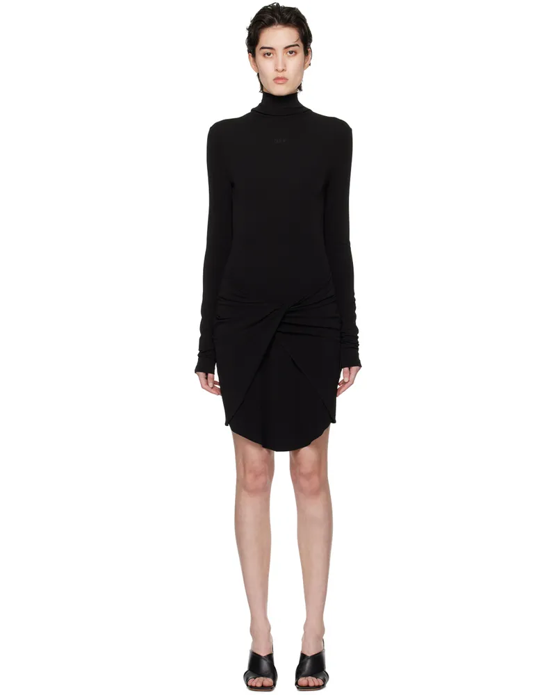 OFF-WHITE Black Twist Minidress Black