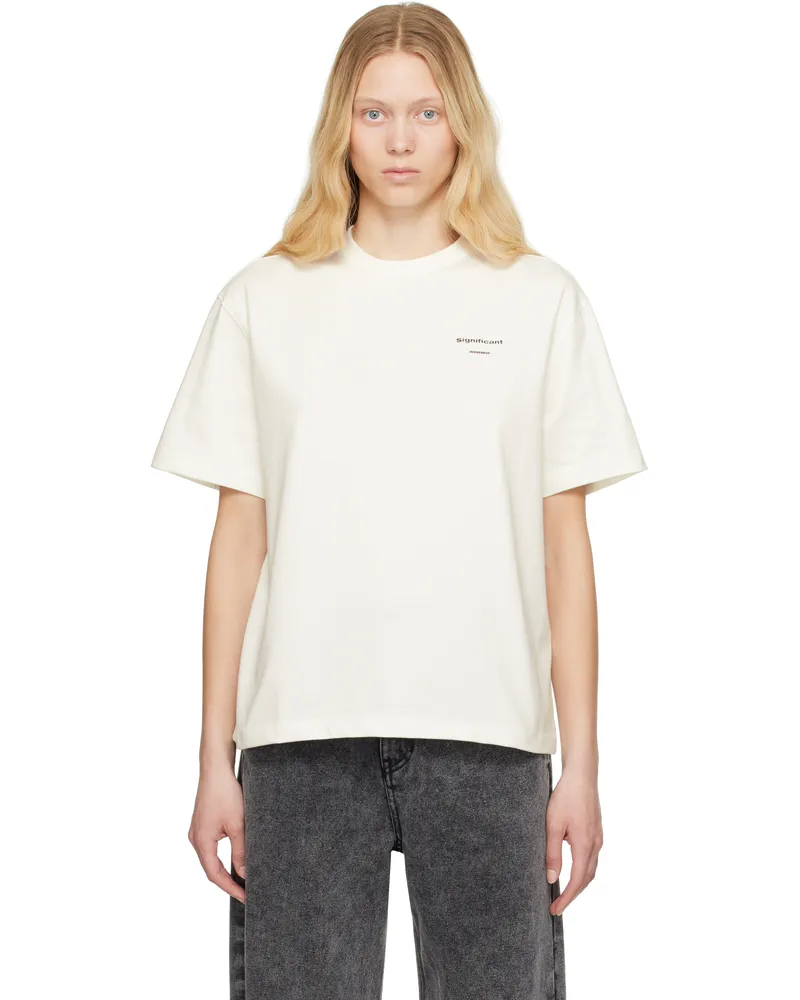 Adererror Off-White Sig; 01 Tag T-shirt Off