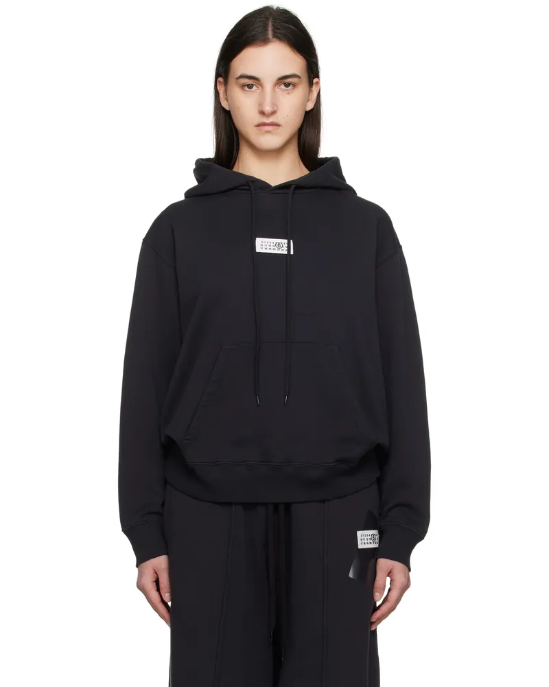 Maison Margiela Black Logo Hoodie 899