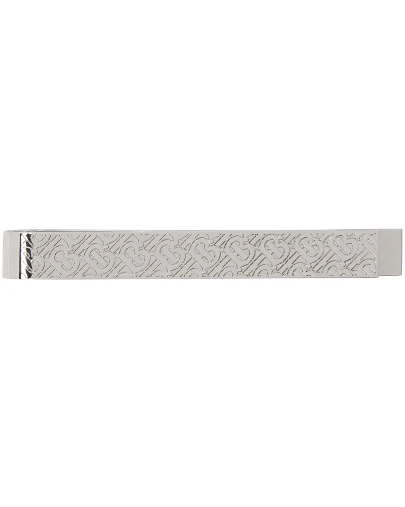 Burberry Silver Monogram Tie Bar A1367