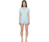 Blue Soft Lounge Short Pyjama Set