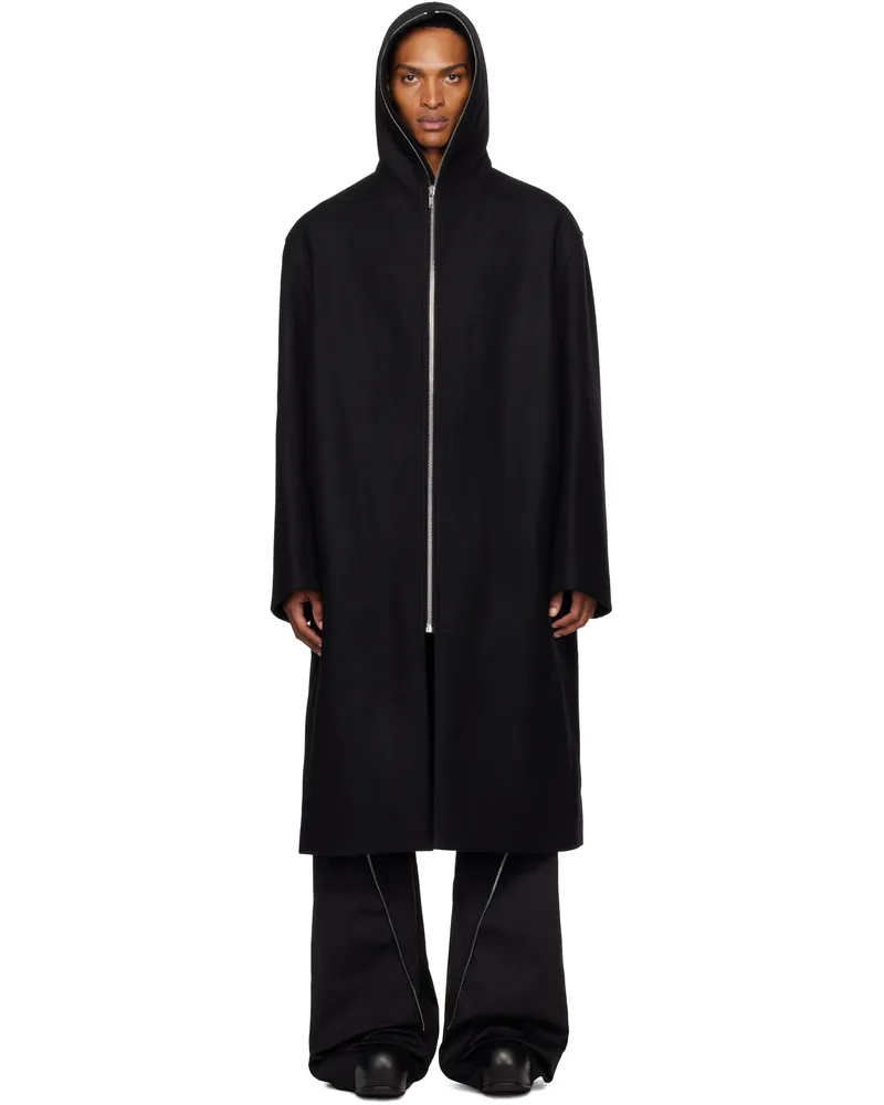 Rick Owens Black Concordians Mac Coat 09