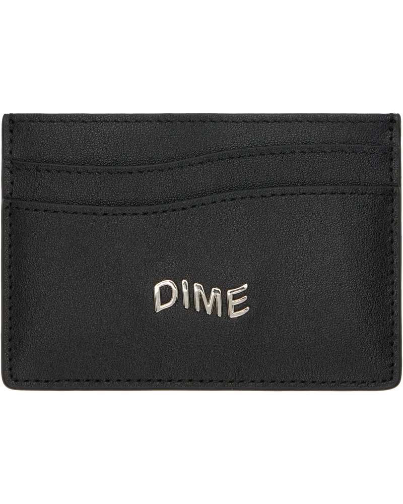 Dime Black Leather Card Holder Black