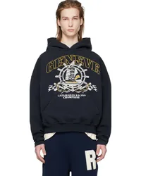 RHUDE Black Geneve Catamaran Hoodie Vtg