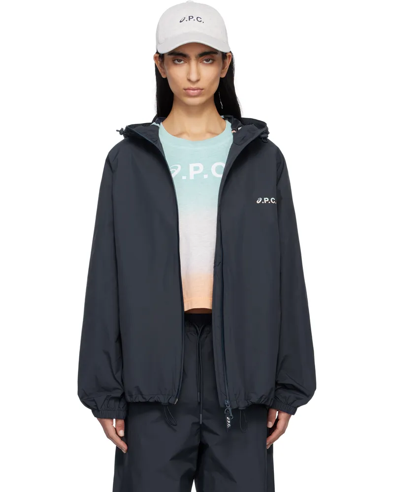A.P.C. Navy ASICS Edition Meadow Jacket Iak