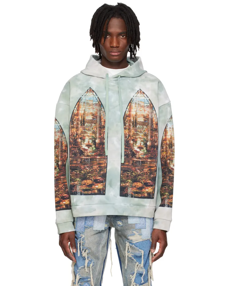 WHO DECIDES WAR Green Eden Hoodie Sky