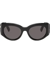 Gucci Black Marmont Monocolor Round Sunglasses Black