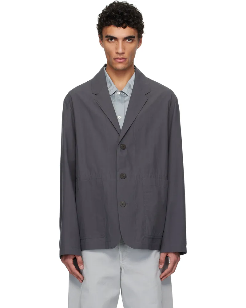 Studio Nicholson Gray Reale Blazer Thunder