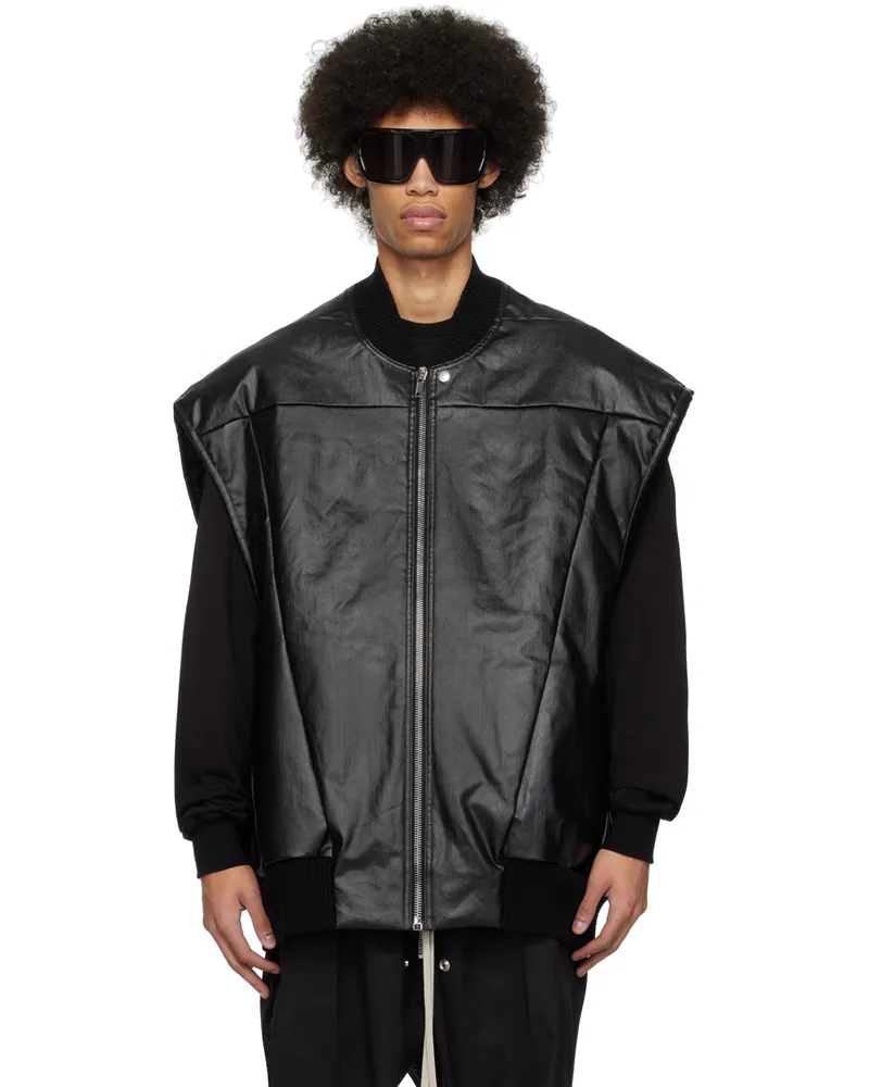 Rick Owens Black Lido Denim Jacket Black