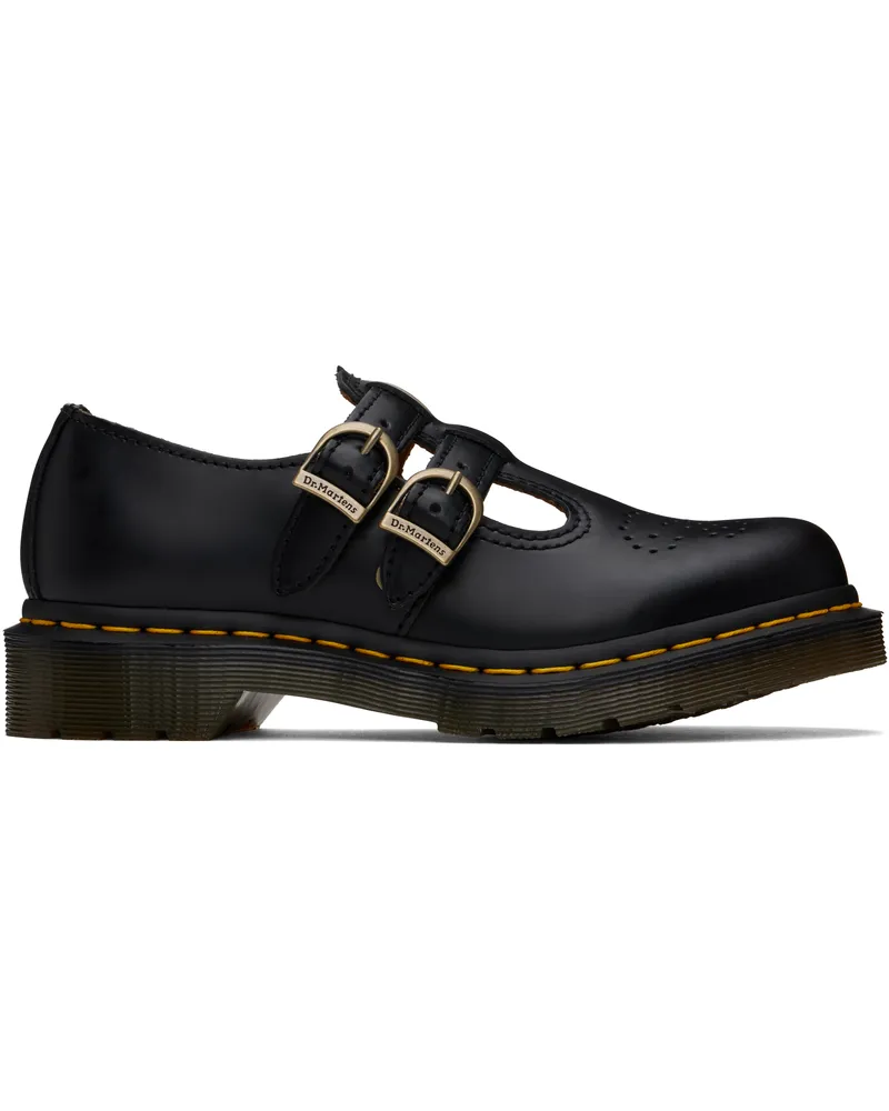 Dr.Martens Black 8065 Smooth Leather Mary Jane Loafers Black