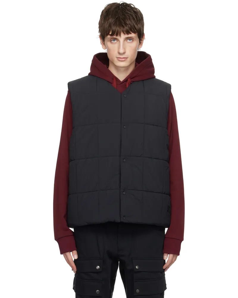 Burberry Black Quilted Puffer Vest Black