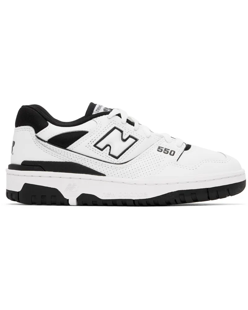 New Balance White BB550 Sneakers White