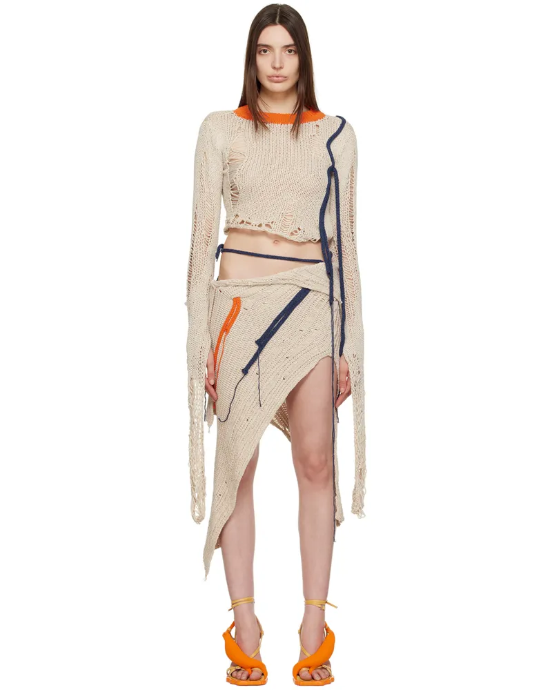 OTTOLINGER Beige Distressed Sweater Beige
