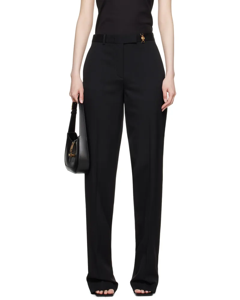 Versace Black Hardware Trousers 1b000