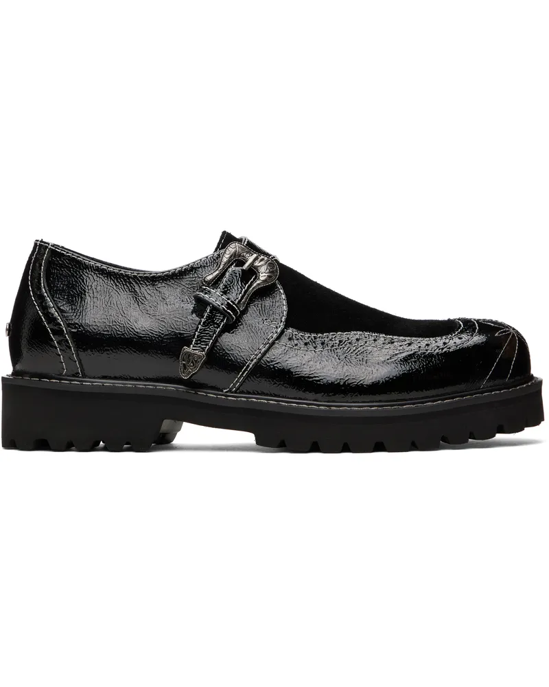 Andersson Bell Black Western Brogue Loafers Black